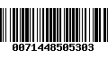 Código de Barras 0071448505303