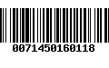 Código de Barras 0071450160118