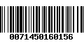 Código de Barras 0071450160156