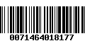 Código de Barras 0071464018177