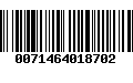 Código de Barras 0071464018702