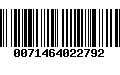 Código de Barras 0071464022792