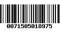 Código de Barras 0071505018975