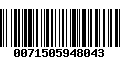 Código de Barras 0071505948043