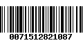 Código de Barras 0071512821087