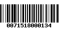 Código de Barras 0071518000134