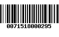 Código de Barras 0071518000295