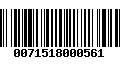 Código de Barras 0071518000561