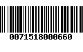 Código de Barras 0071518000660