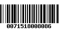 Código de Barras 0071518008086