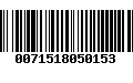 Código de Barras 0071518050153