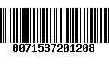 Código de Barras 0071537201208