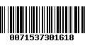 Código de Barras 0071537301618