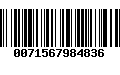 Código de Barras 0071567984836