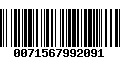 Código de Barras 0071567992091