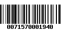 Código de Barras 0071570001940