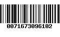 Código de Barras 0071673096102