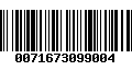 Código de Barras 0071673099004