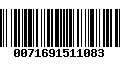 Código de Barras 0071691511083