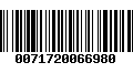 Código de Barras 0071720066980