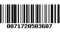 Código de Barras 0071720503607