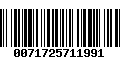 Código de Barras 0071725711991