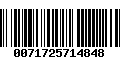 Código de Barras 0071725714848