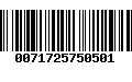 Código de Barras 0071725750501