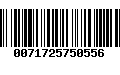 Código de Barras 0071725750556