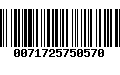 Código de Barras 0071725750570