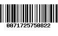 Código de Barras 0071725750822