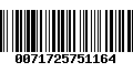 Código de Barras 0071725751164