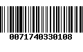 Código de Barras 0071740330108