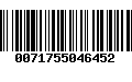 Código de Barras 0071755046452