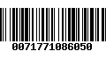 Código de Barras 0071771086050