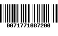 Código de Barras 0071771087200