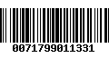 Código de Barras 0071799011331