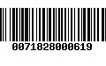 Código de Barras 0071828000619