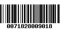 Código de Barras 0071828009018