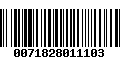 Código de Barras 0071828011103