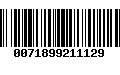 Código de Barras 0071899211129