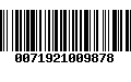 Código de Barras 0071921009878