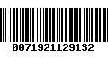 Código de Barras 0071921129132