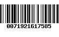 Código de Barras 0071921617585