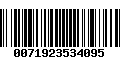 Código de Barras 0071923534095