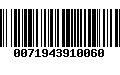 Código de Barras 0071943910060