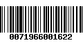 Código de Barras 0071966001622