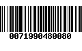 Código de Barras 0071990480080