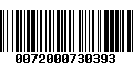 Código de Barras 0072000730393