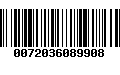 Código de Barras 0072036089908